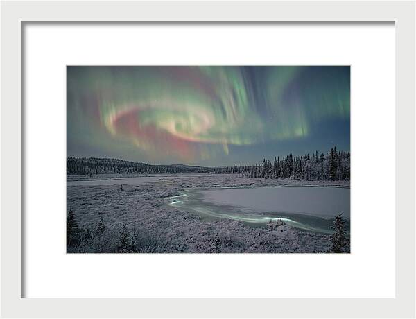 Auroras Above Tornetrask Lake