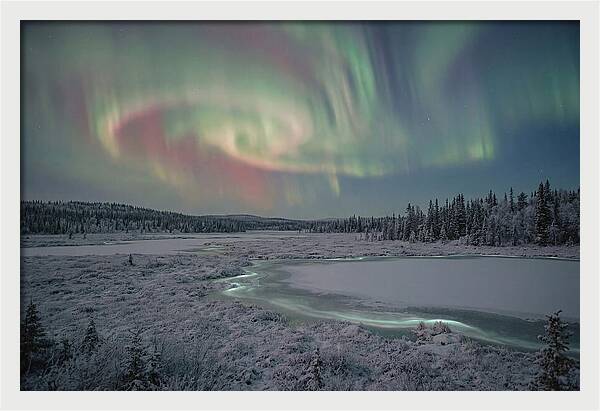 Auroras Above Tornetrask Lake
