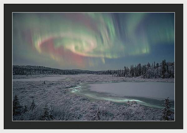 Auroras Above Tornetrask Lake