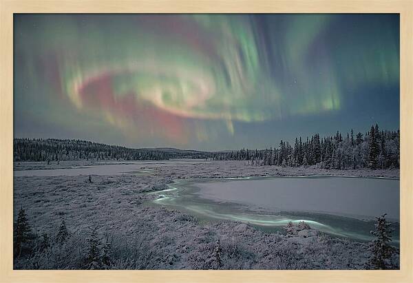 Auroras Above Tornetrask Lake