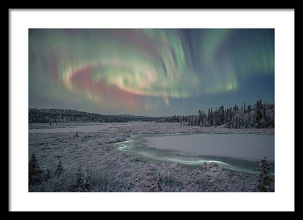 Auroras Above Tornetrask Lake