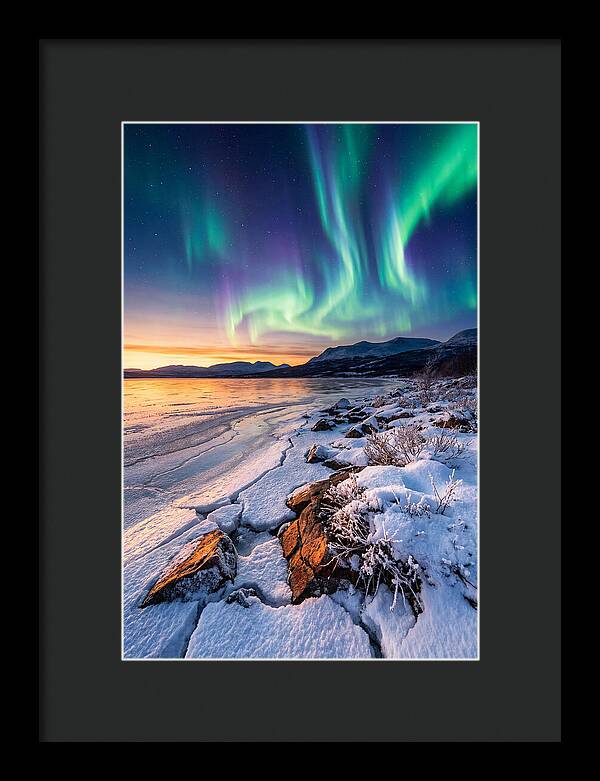 Auroras Above Tornetrask Lake