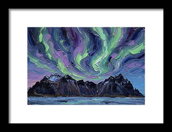 Auroras Above Towering Peaks