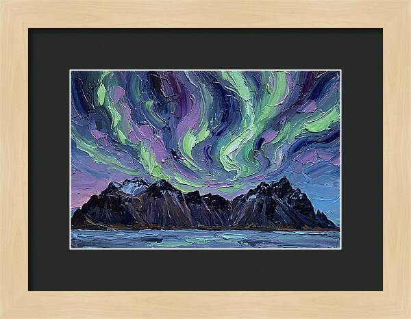Auroras Above Towering Peaks