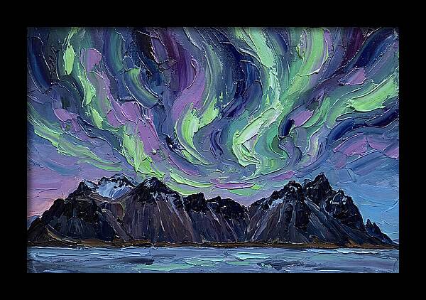 Auroras Above Towering Peaks
