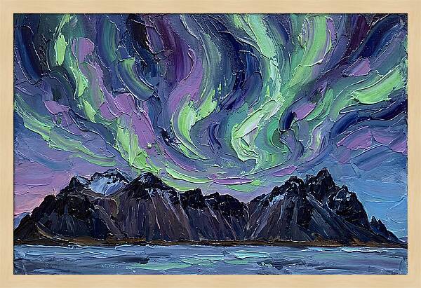 Auroras Above Towering Peaks