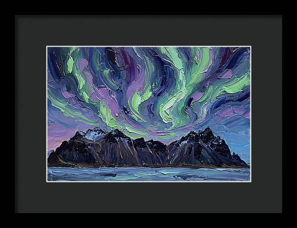 Auroras Above Towering Peaks