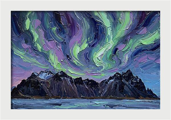 Auroras Above Towering Peaks