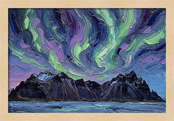 Auroras Above Towering Peaks