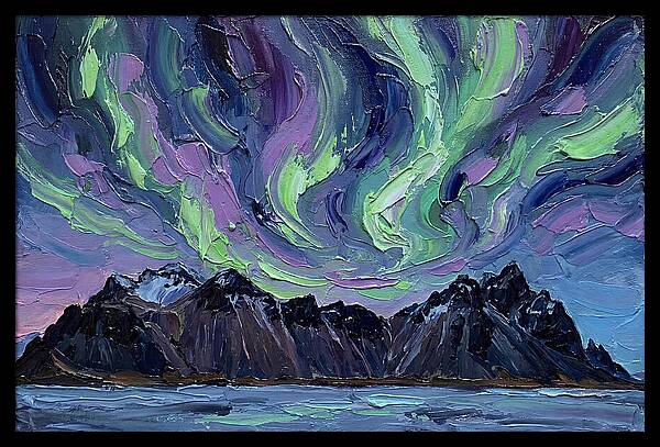 Auroras Above Towering Peaks