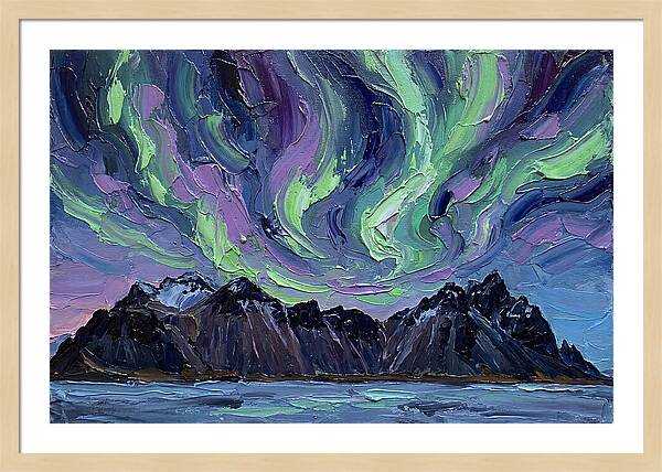 Auroras Above Towering Peaks