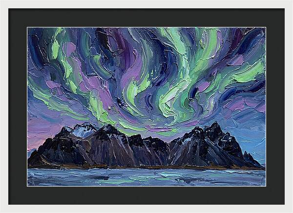 Auroras Above Towering Peaks