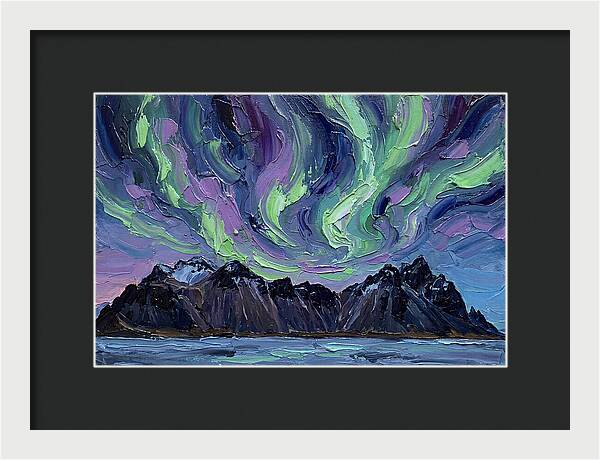 Auroras Above Towering Peaks