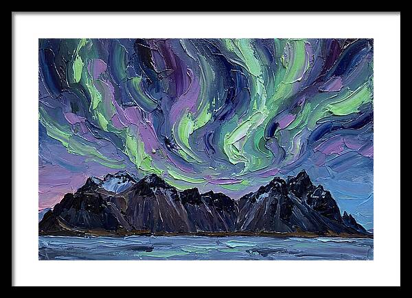 Auroras Above Towering Peaks