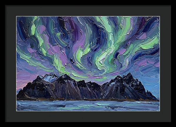 Auroras Above Towering Peaks