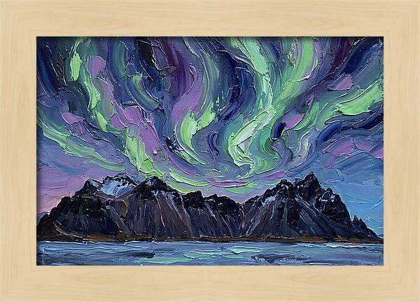 Auroras Above Towering Peaks