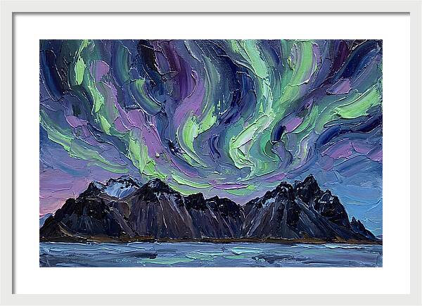 Auroras Above Towering Peaks
