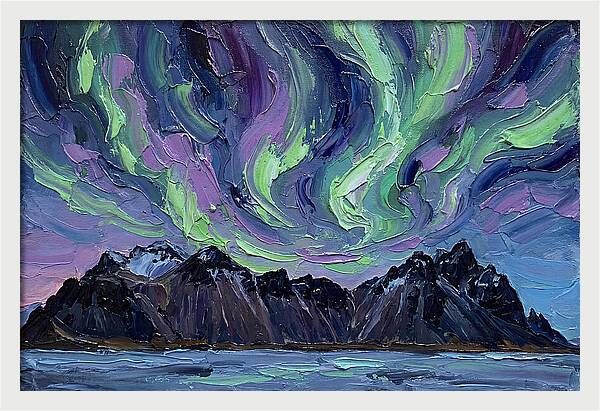 Auroras Above Towering Peaks