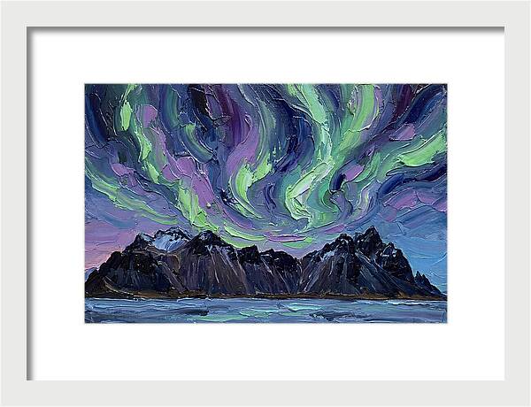 Auroras Above Towering Peaks