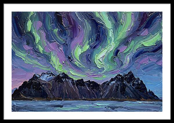 Auroras Above Towering Peaks