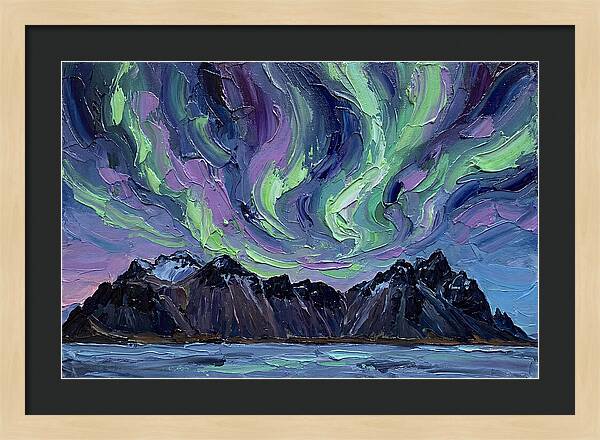 Auroras Above Towering Peaks