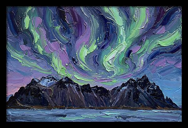 Auroras Above Towering Peaks