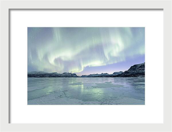 Auroras Dancing Above Tornetrask Lake