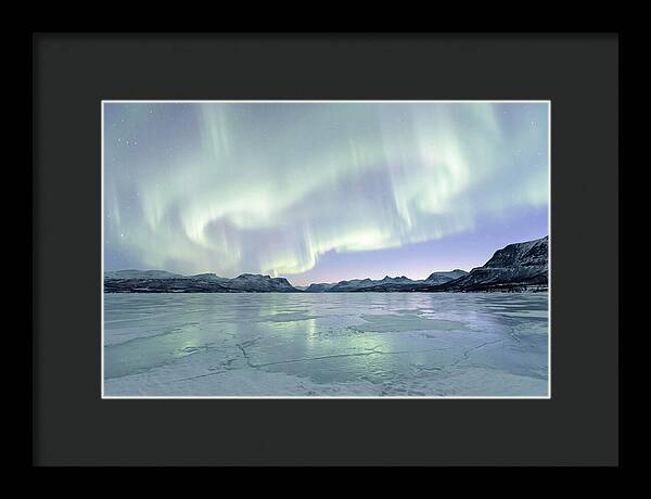 Auroras Dancing Above Tornetrask Lake