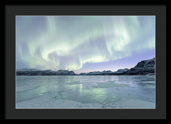 Auroras Dancing Above Tornetrask Lake