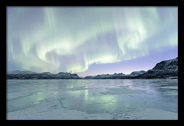 Auroras Dancing Above Tornetrask Lake