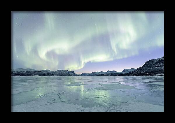 Auroras Dancing Above Tornetrask Lake