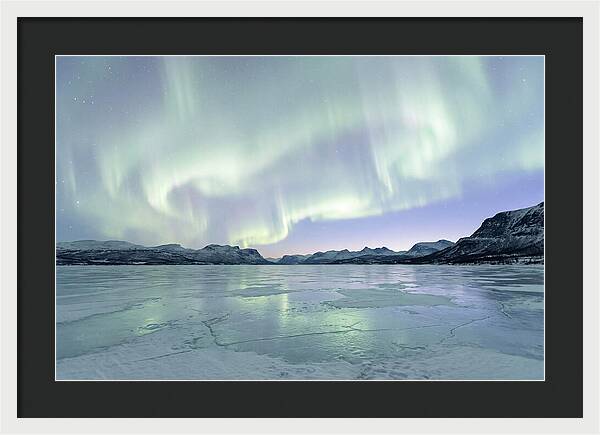 Auroras Dancing Above Tornetrask Lake