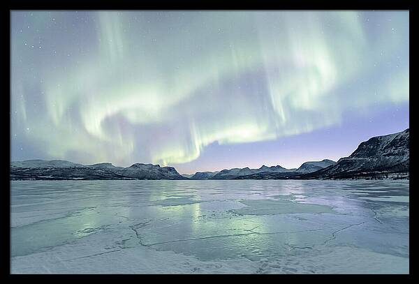 Auroras Dancing Above Tornetrask Lake