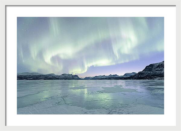 Auroras Dancing Above Tornetrask Lake