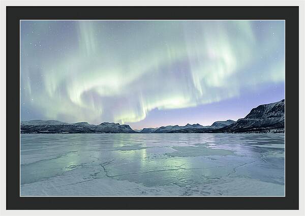 Auroras Dancing Above Tornetrask Lake