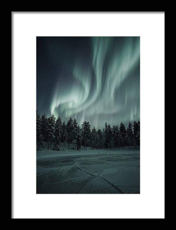 Auroras Over Finlands Wild Landscape