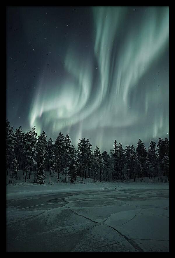 Auroras Over Finlands Wild Landscape