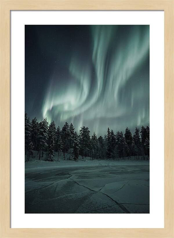 Auroras Over Finlands Wild Landscape