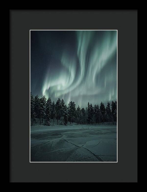 Auroras Over Finlands Wild Landscape