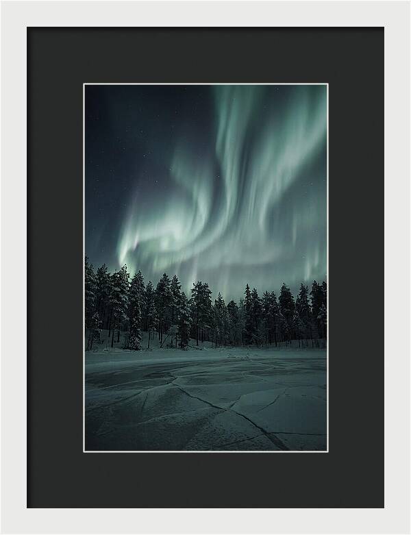Auroras Over Finlands Wild Landscape