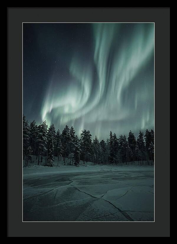 Auroras Over Finlands Wild Landscape