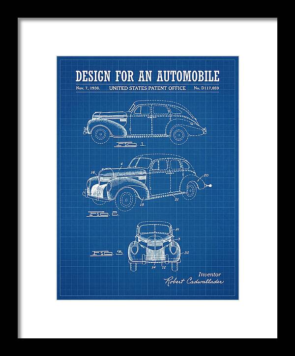 Automobile Blueprint Patent Usd117059s