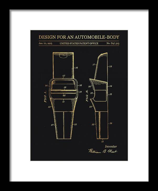 Automobile Body Gold Patent Usd47313s