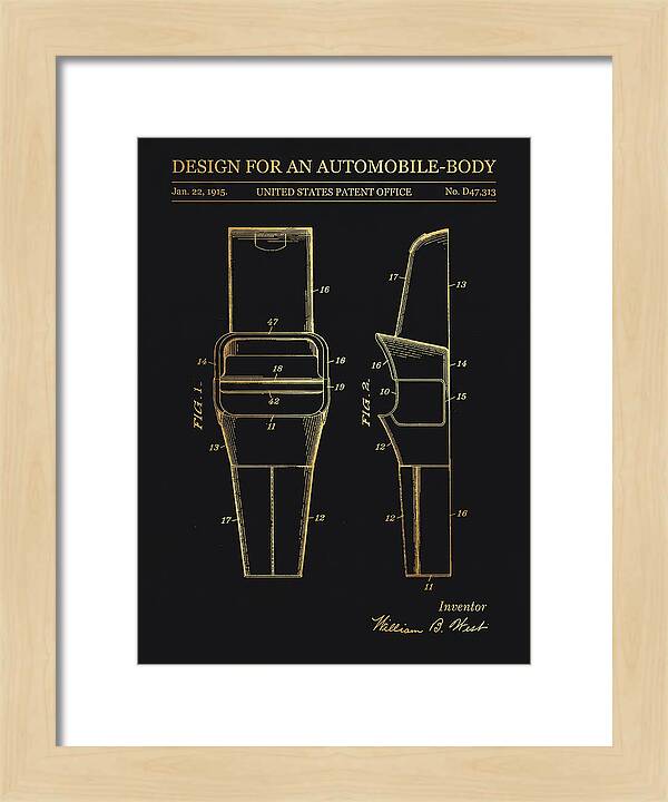 Automobile Body Gold Patent Usd47313s