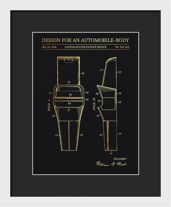 Automobile Body Gold Patent Usd47313s