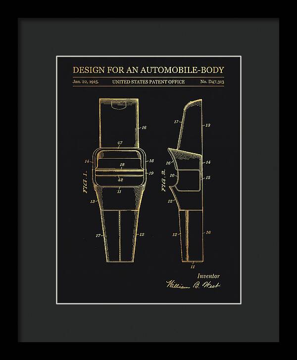 Automobile Body Gold Patent Usd47313s
