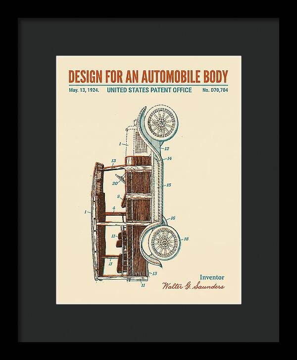 Automobile Body Retro Patent Usd70704s