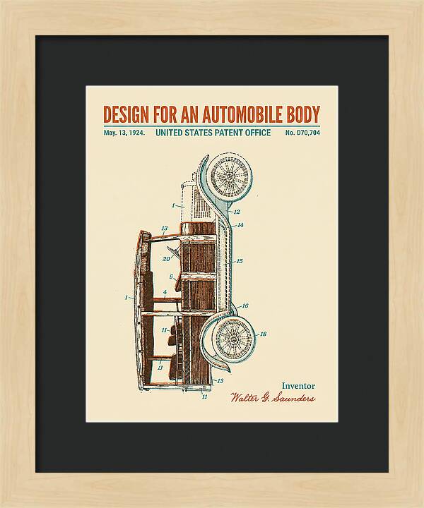 Automobile Body Retro Patent Usd70704s
