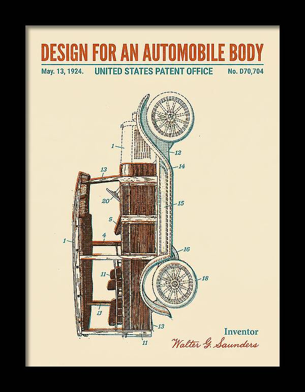 Automobile Body Retro Patent Usd70704s