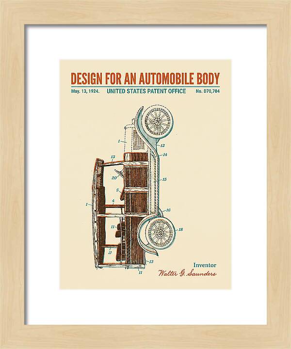 Automobile Body Retro Patent Usd70704s
